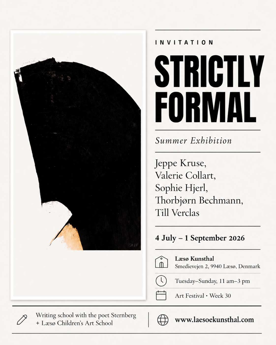 Invitation Strictly Formal - Summer Exhibition - 4.7.-1.7.2026